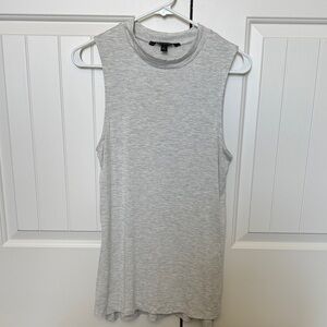 Banana Republic Light Gray Sleeveless Tank, perfect for tucking into highwaists